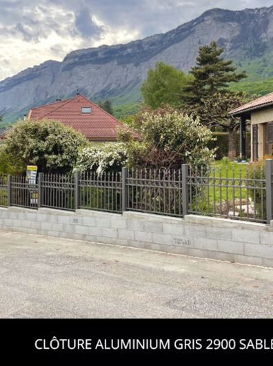 Clôture Aluminium Gris 2900 Sablé Modèle Arcillac