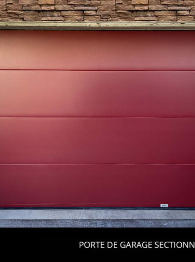 Porte de Garage Sectionnelle Rouge RAL 3004