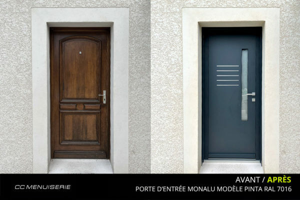 Porte Monalu modèle Pinta Ral 7016